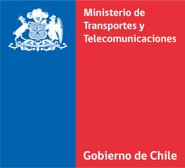 Logo Ministerio de Transportes y Telecomunicaciones, Gobierno de Chile